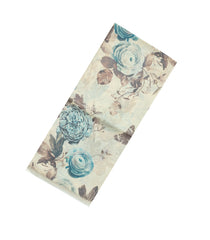 Light Green Handloom Tussar Saree With Printed Floral Motifs-TU3058