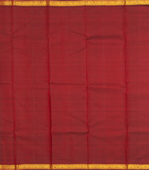 Maroon Handloom Kanchipuram Silk Saree With Floral Zari Buttas