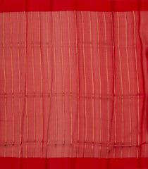 Red Handloom Banarasi Silk Saree With Floral Buttas-BE1479