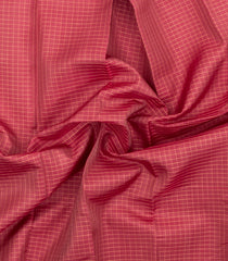 Chesnutt Pink Handloom Kanchipuram Silk Saree With Zari Checks-KA16147