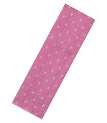 Baby Pink Woven Tussar Silk Saree With Floral Buttas-TU3416