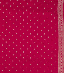 Pink Woven Synthetic Dupion Saree With Floral Vine Motifs-BL5020