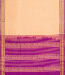 Sandal Handloom Silk Cotton Saree With Contrast Border-SC4715