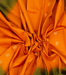 Mango Yellow Handloom Soft Silk Saree With Buttas & Contrast Border-SO4029