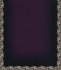 Dark Burgundy Synthetic Fendy Saree With Stone Border-BL5438