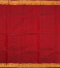 Crimson Handloom Kanchipuram Silk Saree With Floral Buttas-KA15107