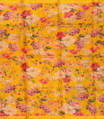 Yellow Handloom Tussar Silk Saree With Ombre Effect-TU2679