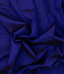 Blue Handloom Korvai Kanchipuram Silk Saree With Pink Border-KA14852