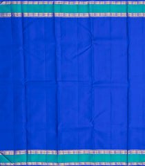 Orange Handloom Korvai Kanchipuram Silk Saree With Buttas & Temple Border-KA12540