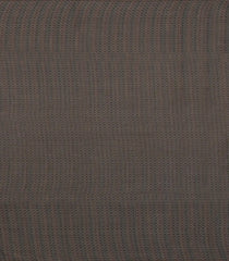 Dark Brown Woven Tussar Silk Saree With Stripes-TU3317