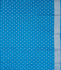Sky Blue Woven Blended Aura Saree With Zari Buttas & Zari Border-BL5805