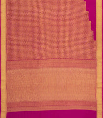 Pink Woven Mysore Silk Saree With Floral Motifs-MS3390