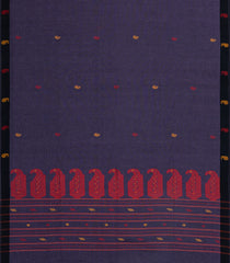 Lilac Handloom Bengal Cotton Saree With Floral Buttas-BG1936-Lilac