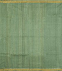 Cardamom Green Woven Tussar Silk Saree With Annam Buttas-TU3240
