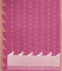 Dusty Pink Printed Synthetics Dola Saree Zari Buttas-BL5296