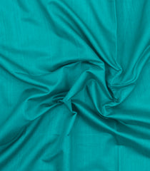 Turquoise Woven Art Dupion Saree With Meena Floral Border-BL5925