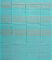 Sky Blue & Grey Woven Kora Soft Silk Saree With Stripes -SO4758