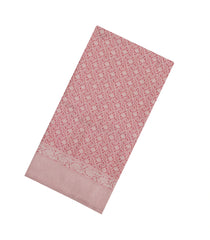 Peach Woven Art Dupion Saree With Floral Zari Motifs-BL5915
