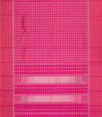 Hot Pink Handloom Soft Silk Saree With Zari Checks-SO4646