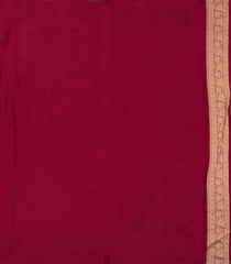 Maroon Woven Pure Viscose Saree With Floral Zari Motifs-BL6119