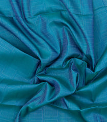 Cyan Handloom Soft Silk Saree With Small Motifs & Purple Border-SO4620