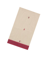 Cream Handloom Bengal Cotton Saree With Floral Buttas-BG1779