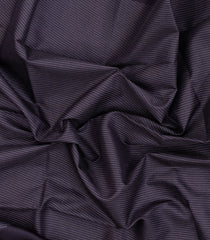 Dark Burgundy Printed Tussar Silk Saree With Stripes-TU3371