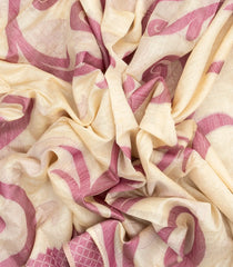 Cream Woven Art Chanderi Cotton Saree With Floral Motifs-BL4140