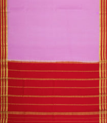 Pink Woven Mysore Silk Saree With Contrast Zari Border-MS3872