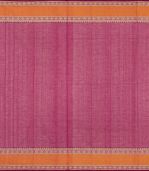 Pink Handloom Village Cotton Saree With Checks & Buttas-VC1668