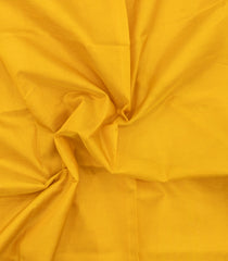 Yellow Handloom Silk Cotton Saree With Contrast Zari Border-SC4670