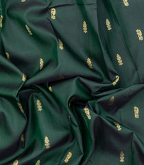 Bottle Green Handloom Kuraloviyam Silk Saree With Buttas-KA15879