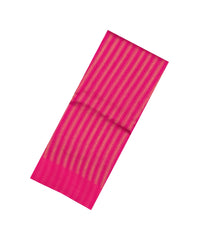 Magenta Woven Raw silk Saree With Stripes & Contrast Border-KS1137