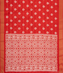 Red Printed Synthetic Dola Silk Saree With Zari Motifs & Border -SY0347