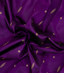 Purple Handloom Kanchipuram Silk Saree With Buttas-KA15137