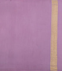 Lavander Woven Mysore Silk Saree With Chevron Stripes-MS3513