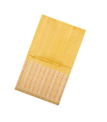 Sandal Woven Kora Soft Silk Saree With Dotted Stripes-SO4756