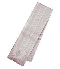 Lavender Handloom Kanchipuram Silk Saree With Meena Floral Motifs-KA15568