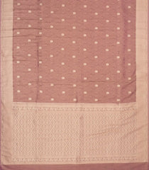 Lilac Woven Art Tissue Dupion Saree With Floral Zari Buttas-BL5887