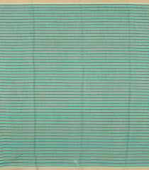 Aquamarine Printed Synthetic Linen Saree With Zari border-BL5150