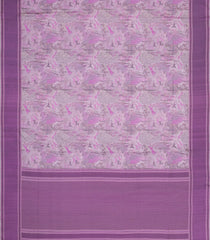 Lilac Handloom Banarasi Satin SIlk Saree With Meena Floral Motifs-BE1846