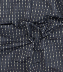 Dark Grey Woven Rasipuram Cotton Saree With Checks-RA2641