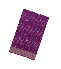 Burgundy Printed Synthetic Dola Silk Saree With Zari Stripes-BL5712