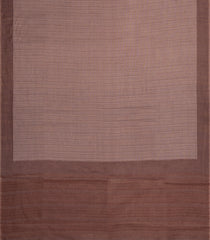 Brown Woven Tussar Silk Saree With Diamond Motifs-TU3298