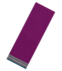 Purple Woven Chirala Cotton Saree With Narayanapet Border-CR1445