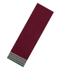Crimson Woven Chirala Cotton Saree With Contrast Border-CR1408