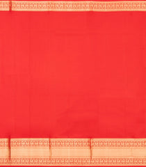 Red Woven Pure Silk Saree With Zari Buttas-EC2594