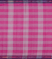 Hot Pink Woven Kadapa Cotton Saree With Checks-KN0697