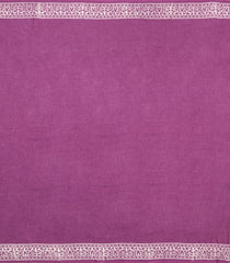 Lilac Printed Jaipur Cotton Saree With Printed Floral Motifs-JC1779