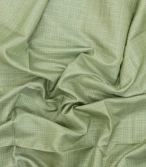 Cardamom Green Woven Tussar Silk Saree With Checks-TU3319